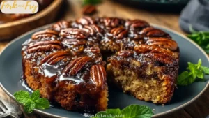 Sticky Pecan Upside Down Cake That Melts in Your Mouth