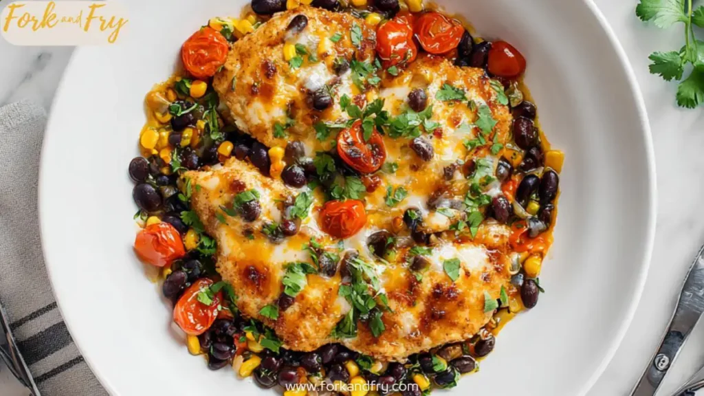 Cheesy Santa Fe Chicken in One Skillet