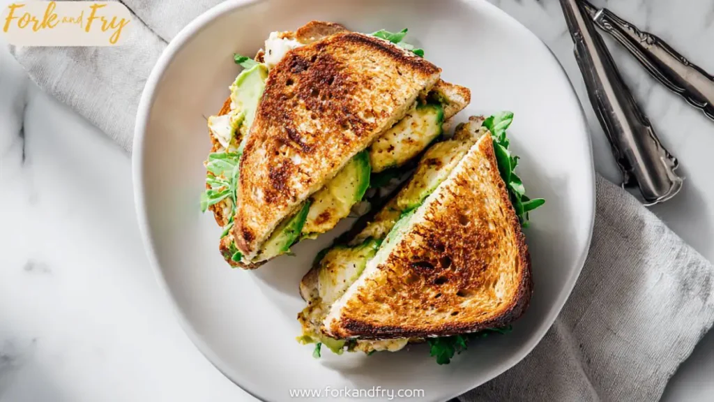 Toasted Chicken Avocado Melt Sandwich