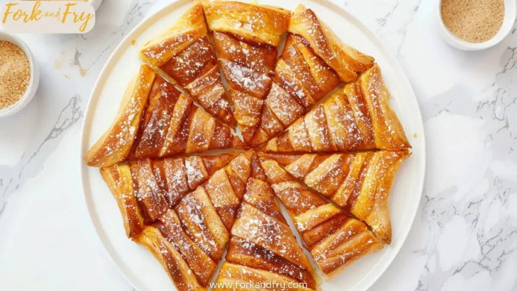 Cinnamon Crescent Roll Dessert Pizza