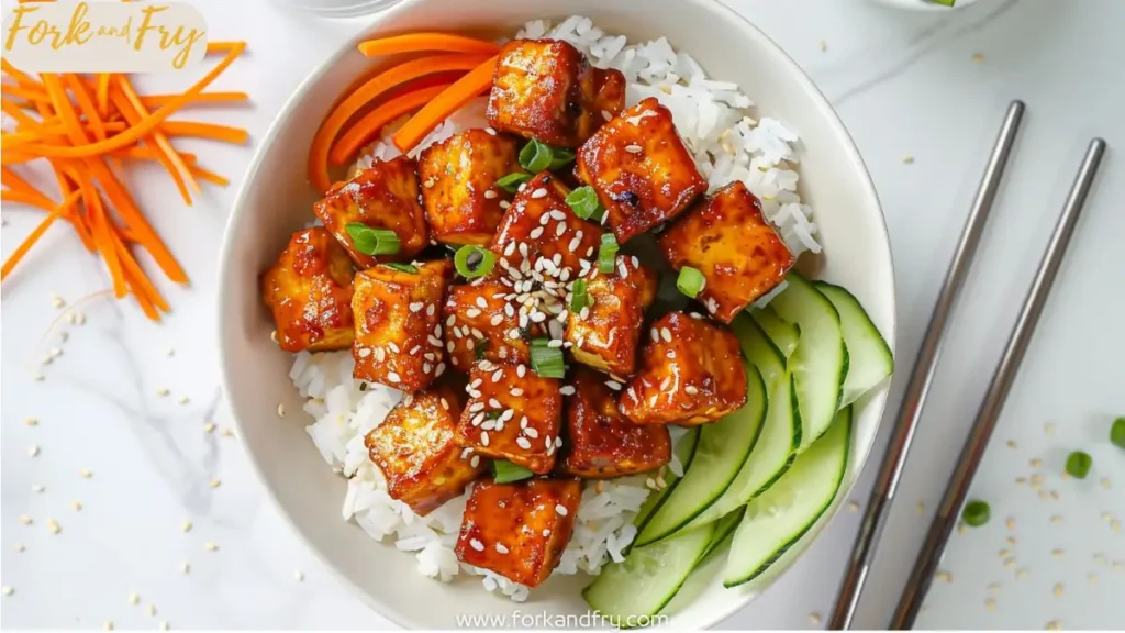 Spicy Gochujang Korean Tofu Bowl