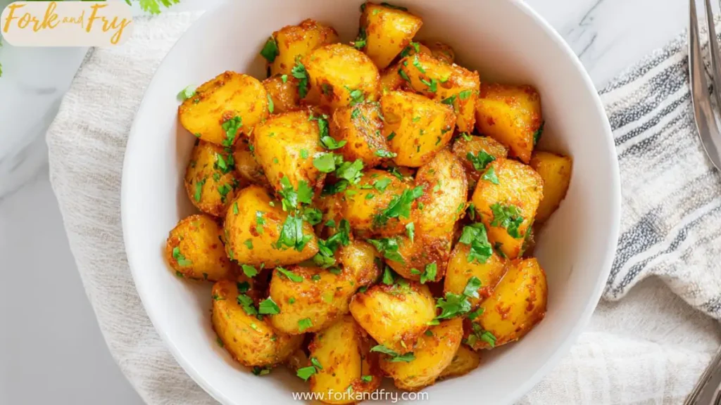 Spicy Mexican Potatoes in Skillet