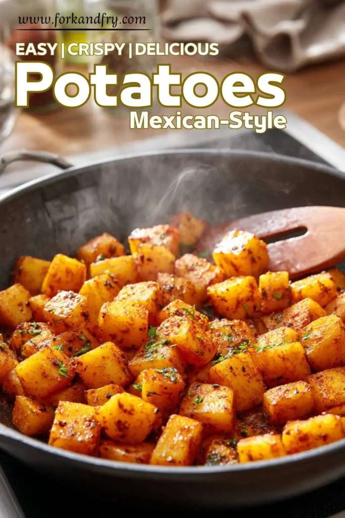 Crispy Skillet Potatoes with Mexican Flavors