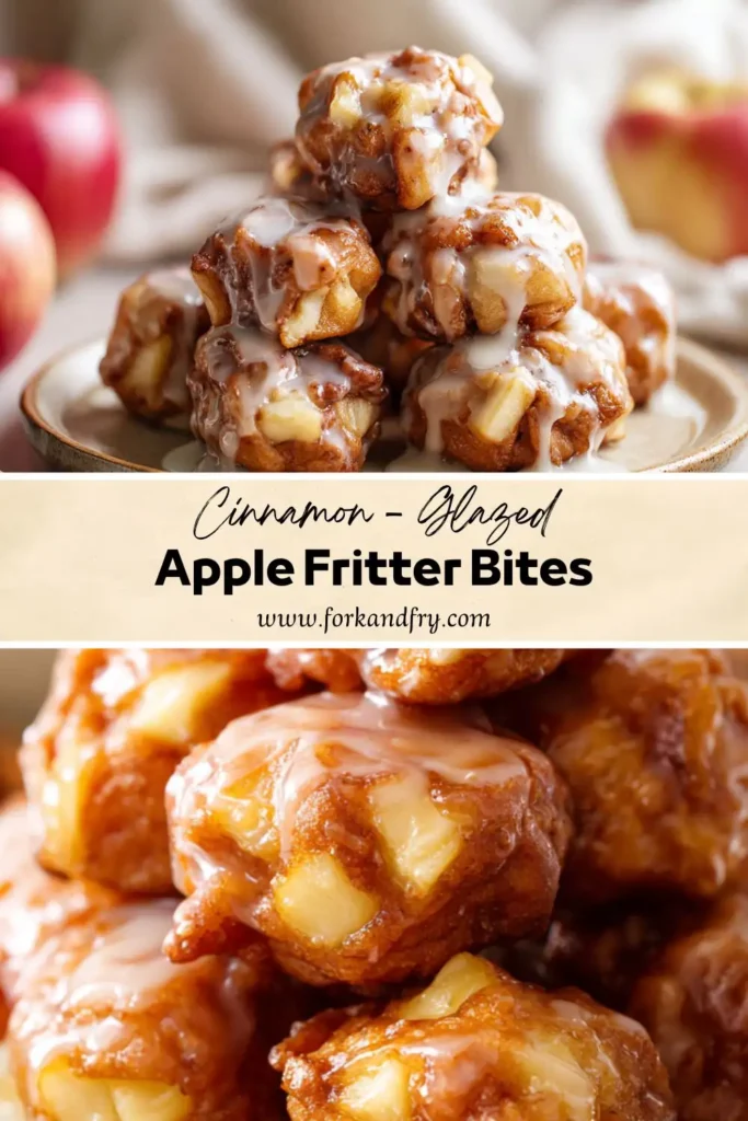 Easy Apple Fritter Bites (Oven-Baked!)