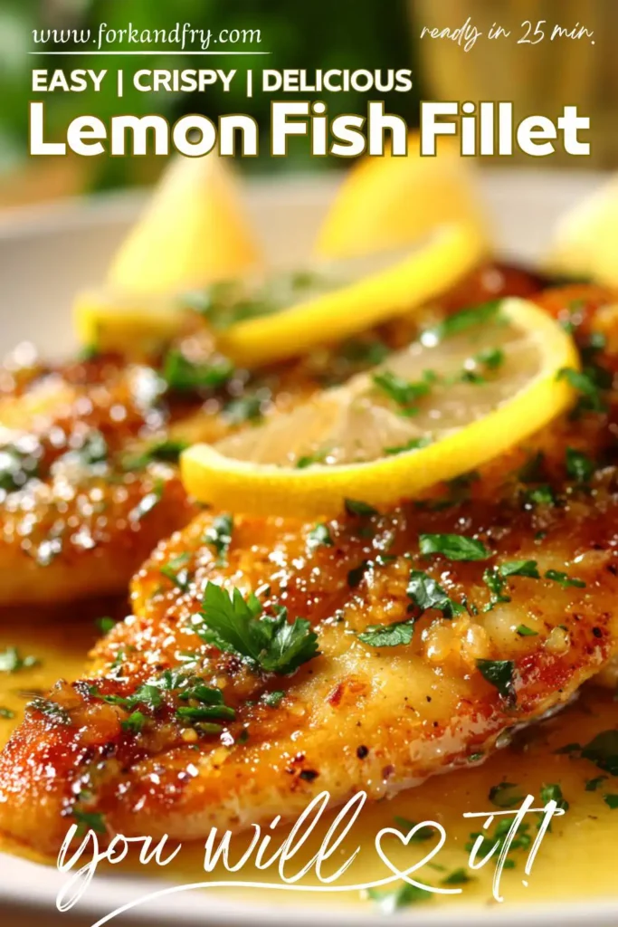 Easy 25-Minute Fish Fillet in Lemon Butter Sauce