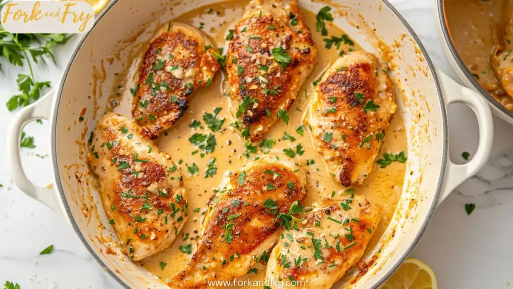 Creamy Garlic Chicken Skillet with Parmesan