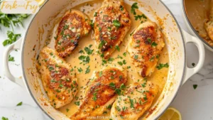 Creamy Garlic Parmesan Chicken Skillet