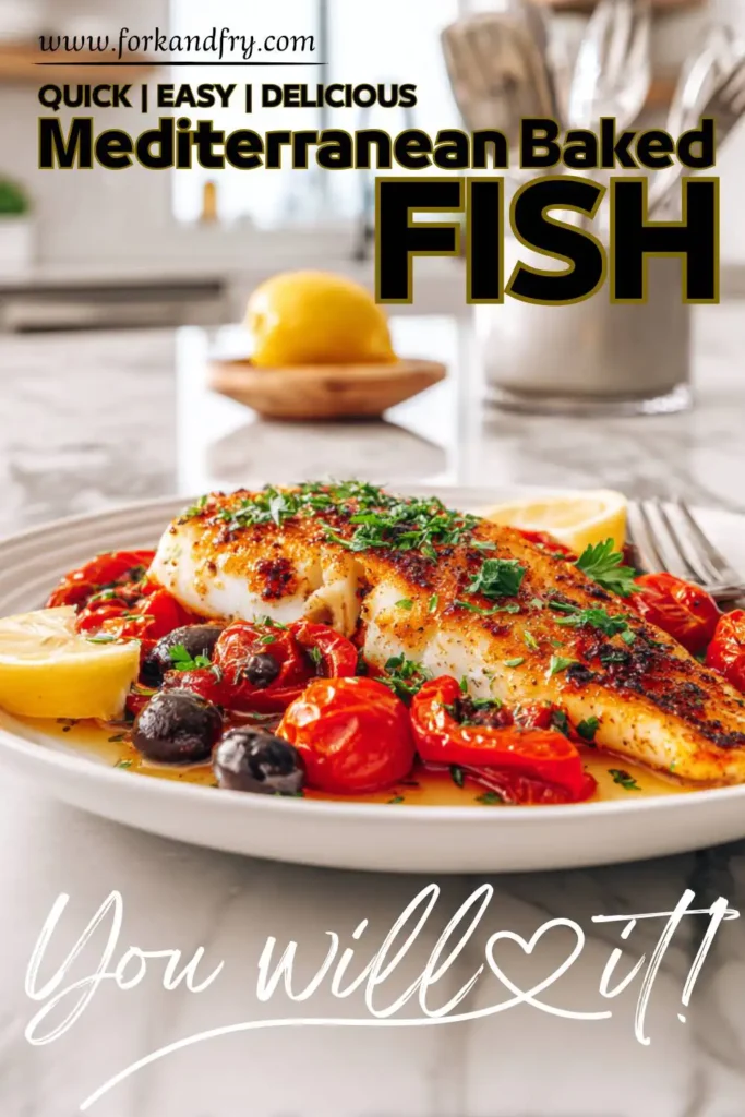 Healthy White Fish with Mediterranean Vegetables Healthy White Fish with Mediterranean Vegetables