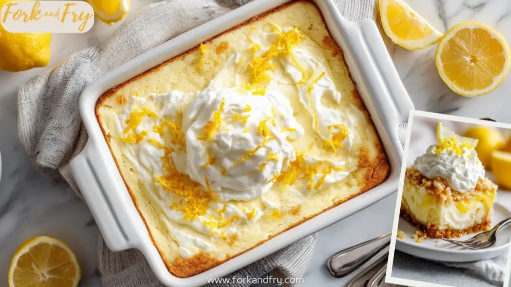Easy Lemon Cream Cheese Dump Cake