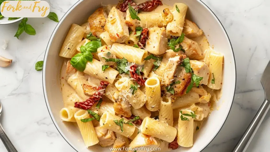 Creamy Marry Me Chicken Pasta in Skillet