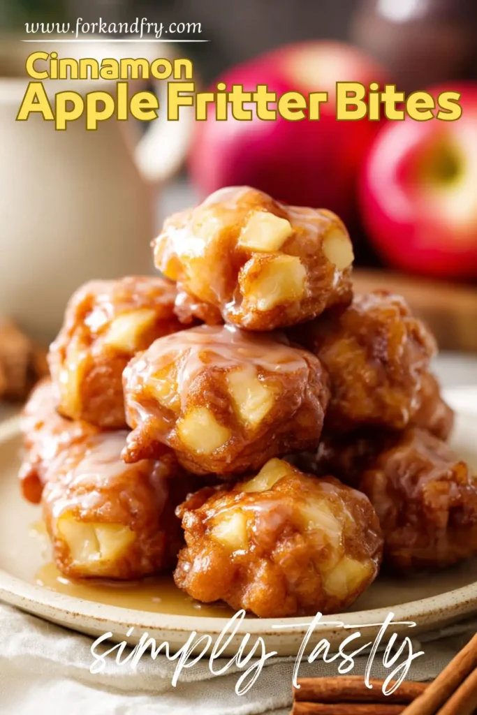 Mini Glazed Apple Fritter Bites (No Frying!)