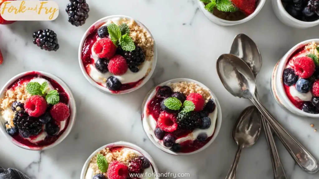 Mixed Berry Mini Trifles
