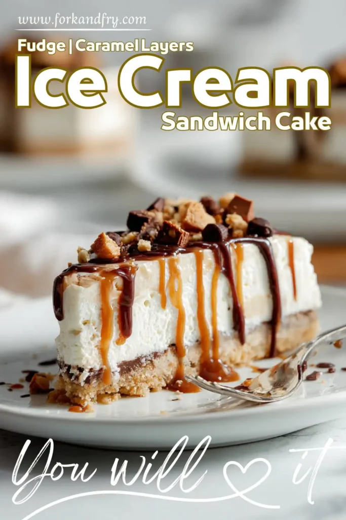 Quick Ice Cream Cake Using Sandwich Bars and Cool Whip