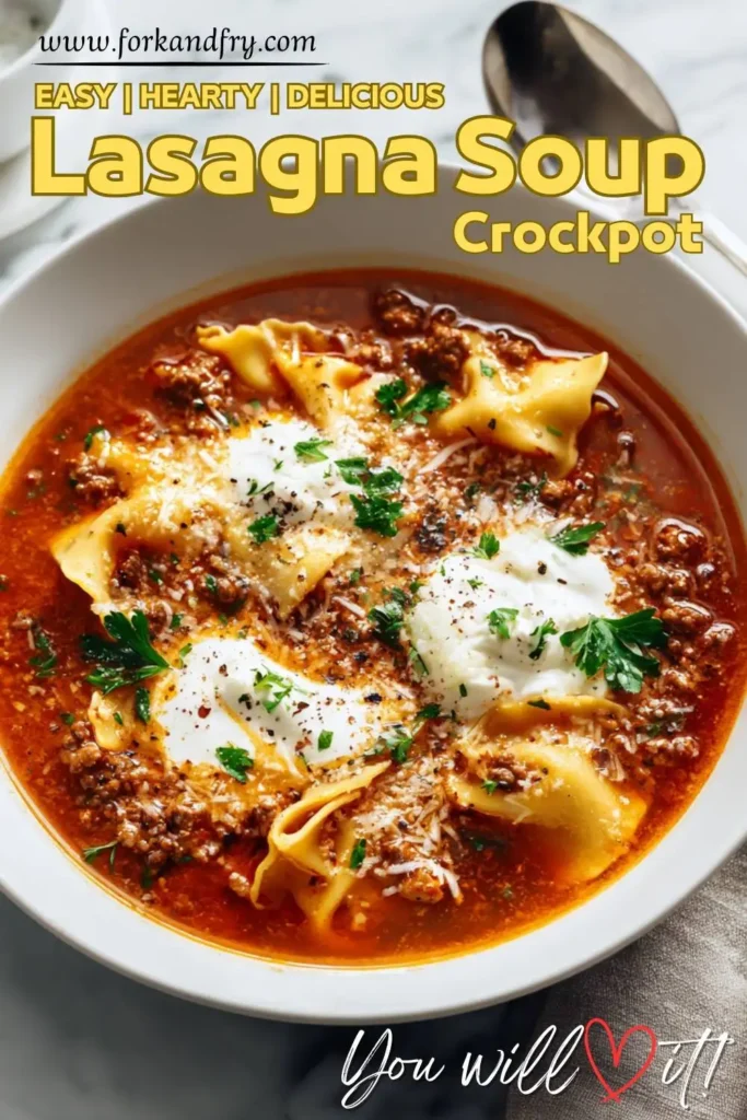 Classic Lasagna in Soup Form Comfort Bowl: Classic Lasagna in Soup Form
