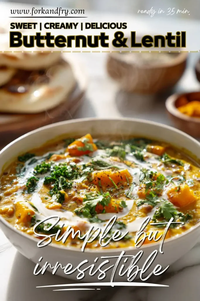 Cozy Coconut Butternut Squash & Lentil Stew Recipe