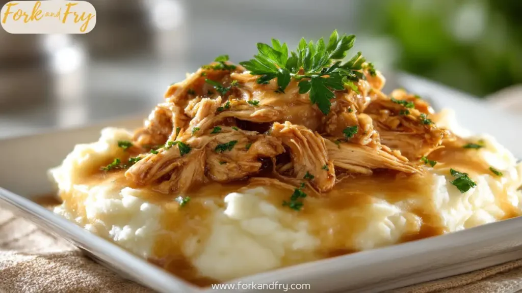 Southern Chicken and Gravy over Mashed Potatoes
