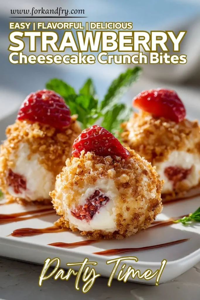 Creamy Strawberry Cheesecake Snack Balls Creamy Strawberry Cheesecake Snack Balls