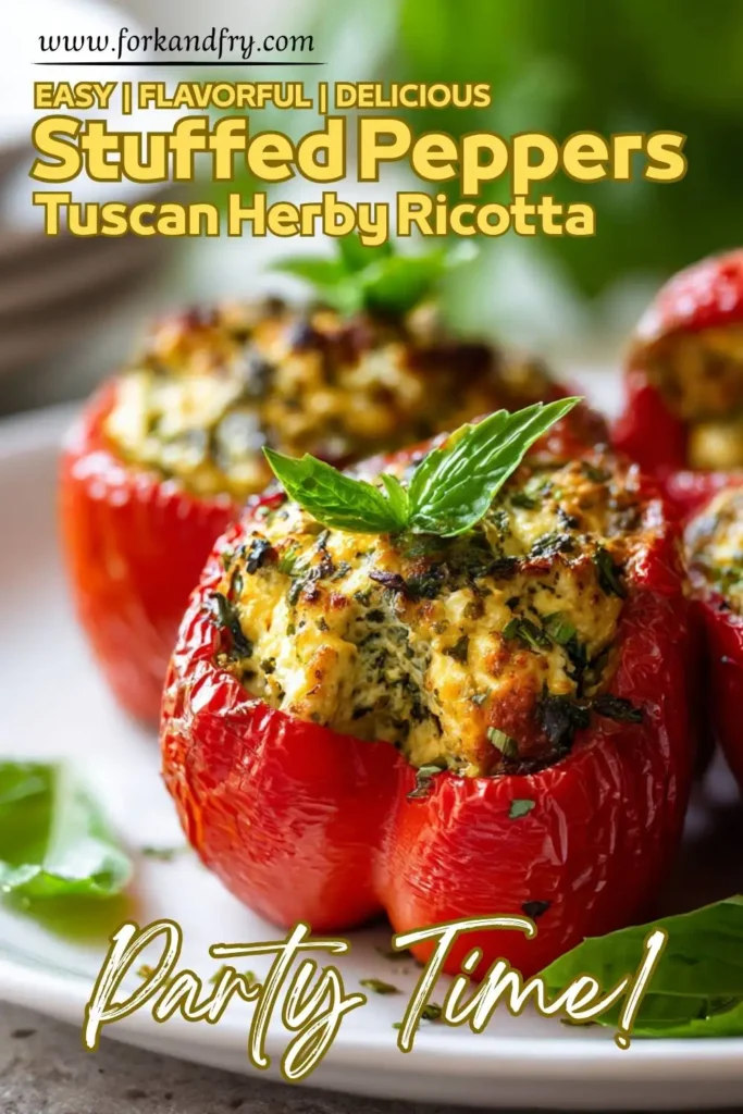 Easy Baked Stuffed Peppers – No Meat, All Flavor
