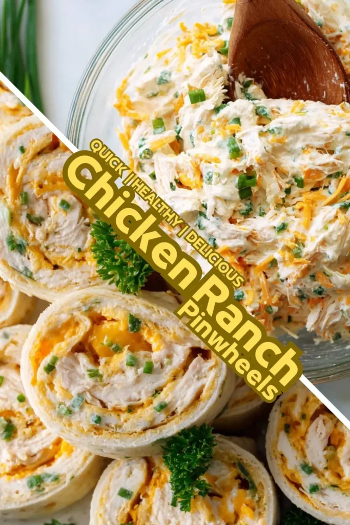 Easy Chicken Ranch Tortilla Roll-Ups