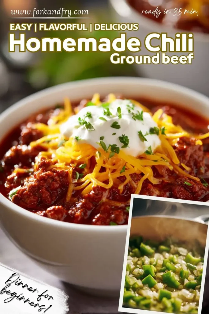 Easy Homemade Chili Ready in 35 Minutes Easy Homemade Chili – Ready in 35 Minutes