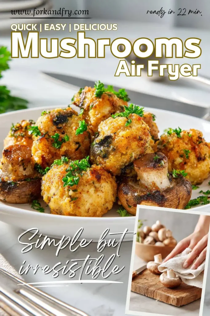 Easy Ninja Air Fryer Mushroom Snack