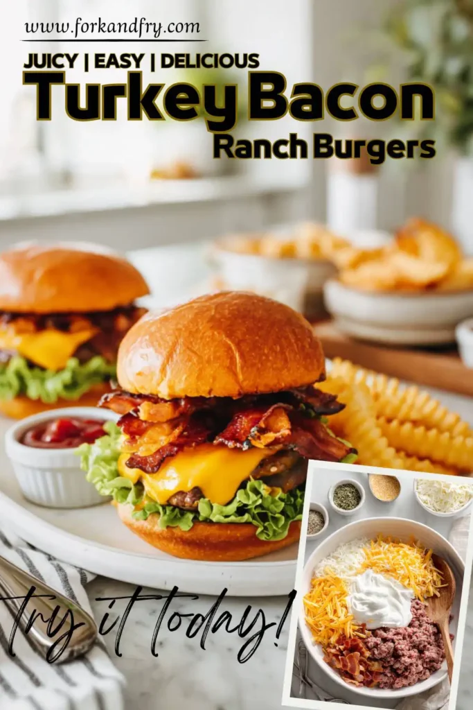 Easy Turkey Bacon Burgers Easy Turkey Bacon Burgers