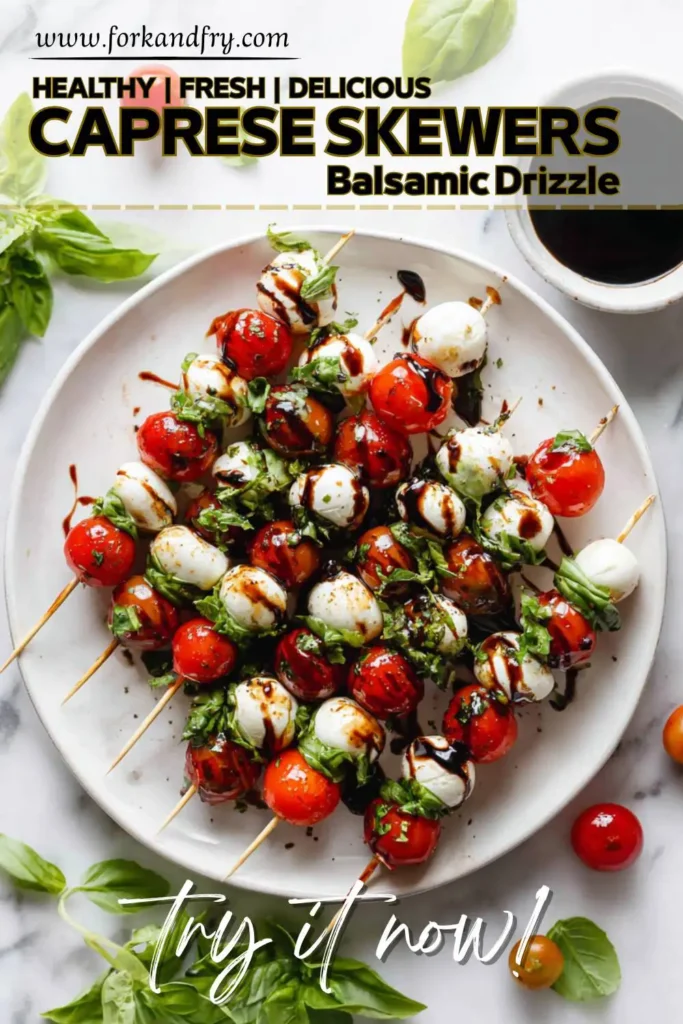 Elegant Italian Appetizer – Caprese Salad Skewers