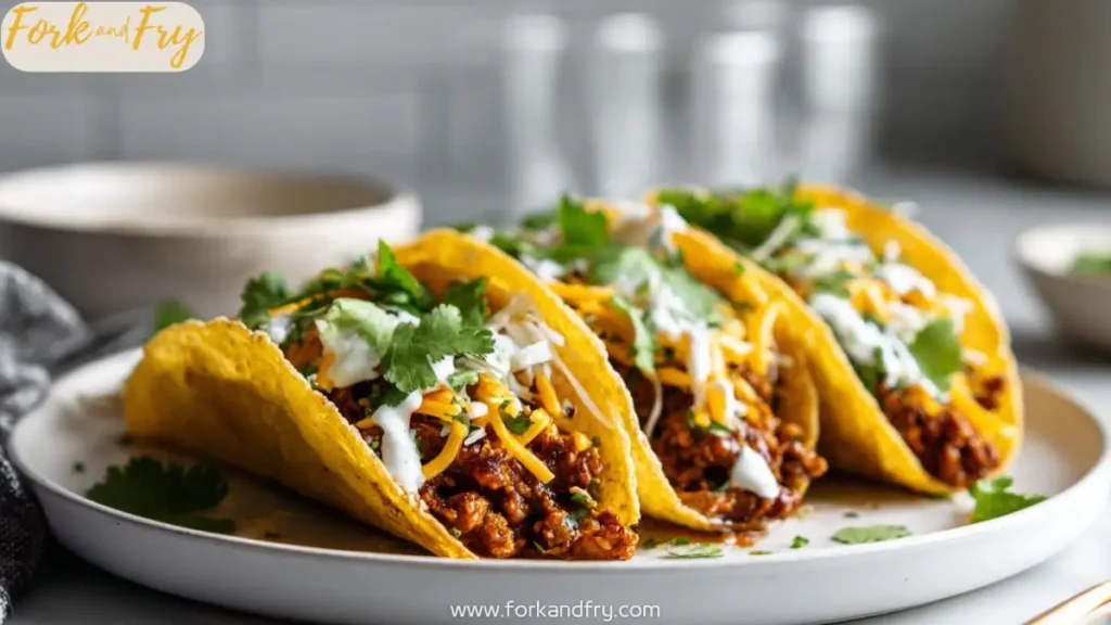 Garlic Butter BBQ Beef Tacos with Honey & Cheddar