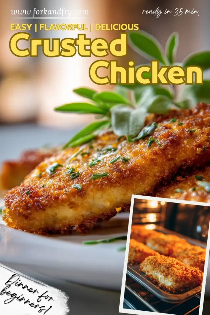 Golden Chicken with Crispy Parmesan Crust