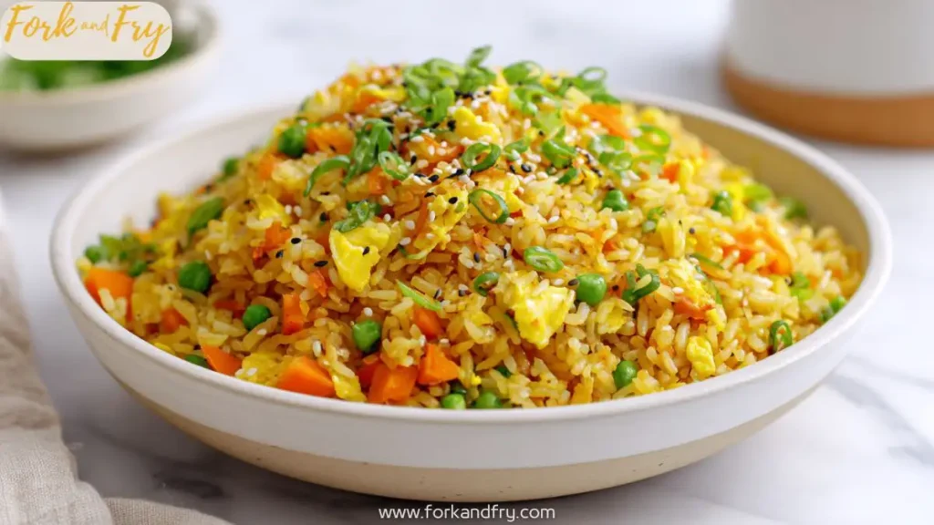 Golden Garlic Fried Rice with Veggies and Eggs