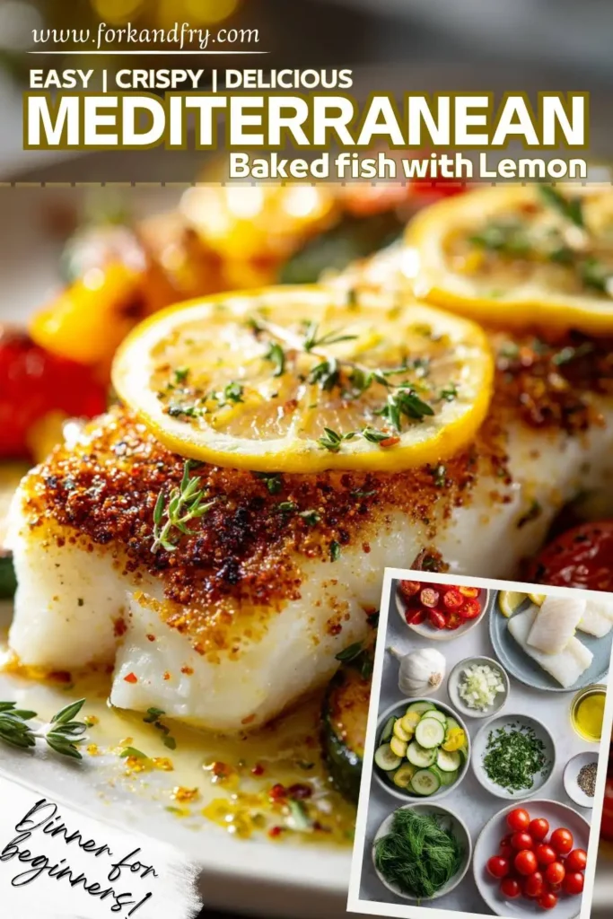 Greek-Style Baked White Fish with Vegetables