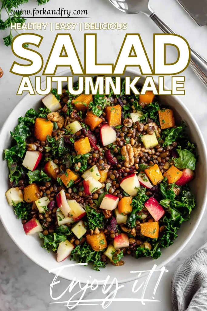 Healthy Fall Harvest Kale Salad Healthy Fall Harvest Kale Salad