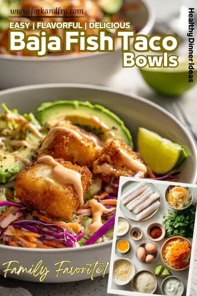 Healthy taco dinner with crispy fish and quinoa