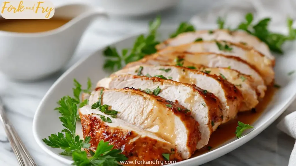 Juicy Crockpot Boneless Turkey Breast with Herbs