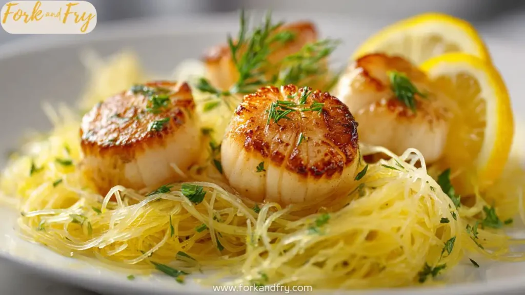20-Minute Scallops with Angel Hair Pasta