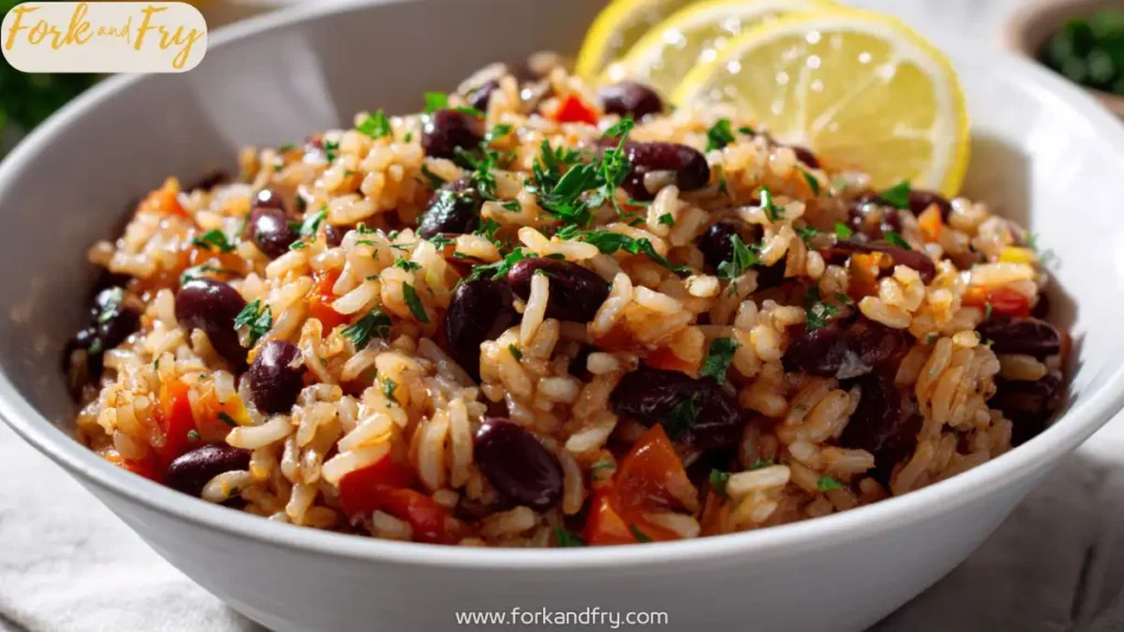Mediterranean rice and beans