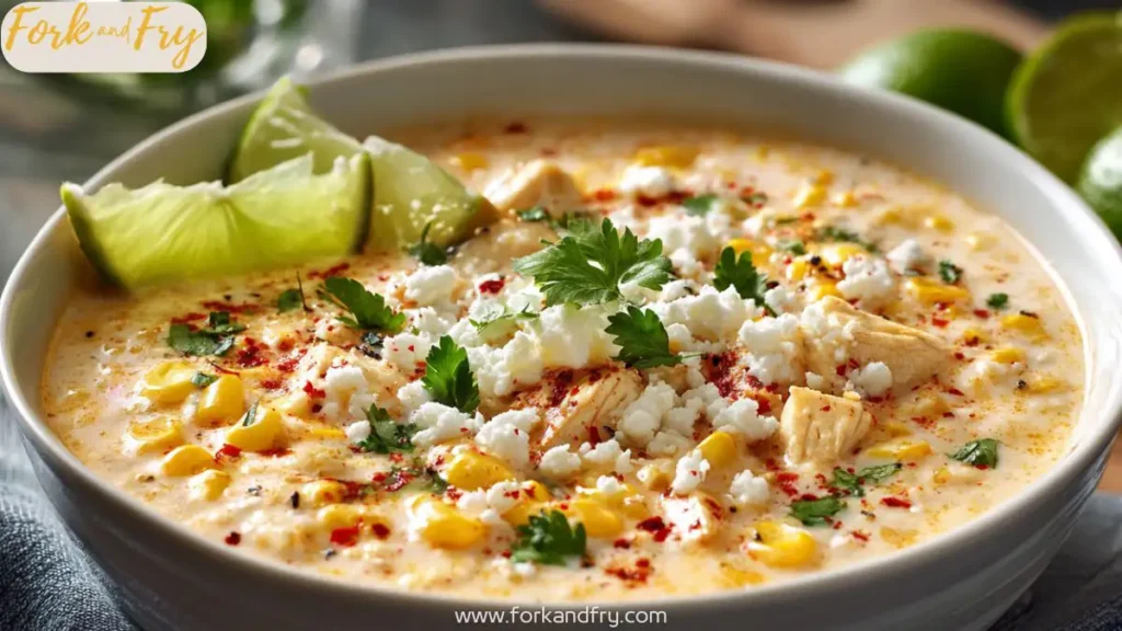 Bowl of Mexican Street Corn Soup
