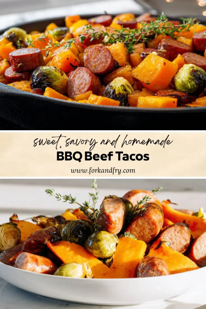 One-Pan Autumn Sausage and Vegetable Dinner