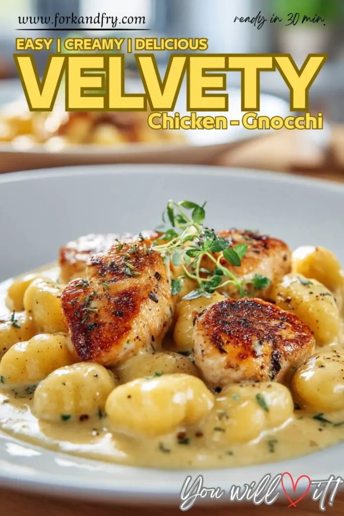 One-Pan Chicken Gnocchi with Creamy Sauce