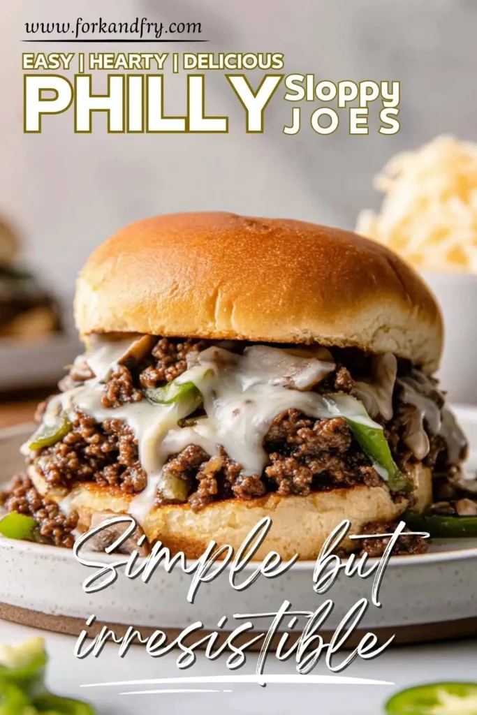 Philly Cheesesteak Sloppy Joe Sandwich No-Bacon Philly Cheesesteak Sloppy Joe Sandwich