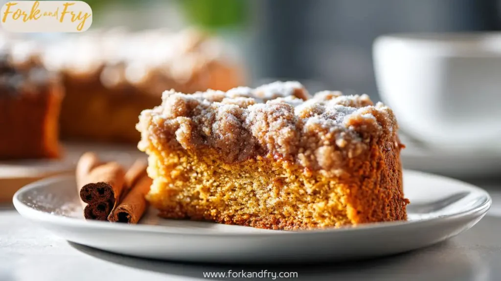 Moist Pumpkin Streusel Coffee Cake from Scratch