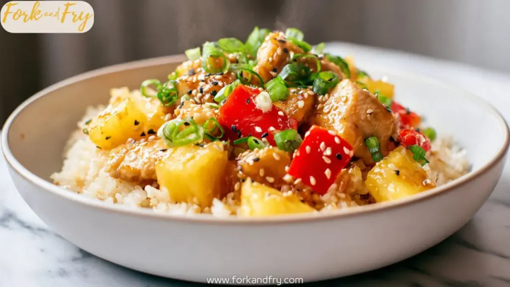 Sweet & Savory Pineapple Chicken and Rice Skillet