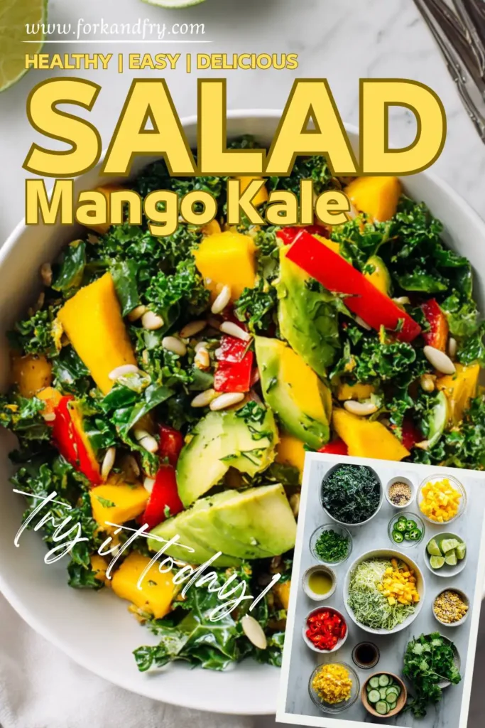 Summer Kale Salad with Mango and Avocado