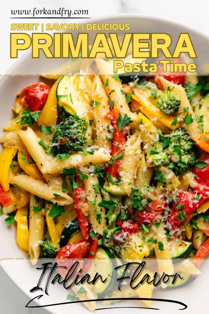 Vegetarian Pasta Primavera with Lemon and Herbs