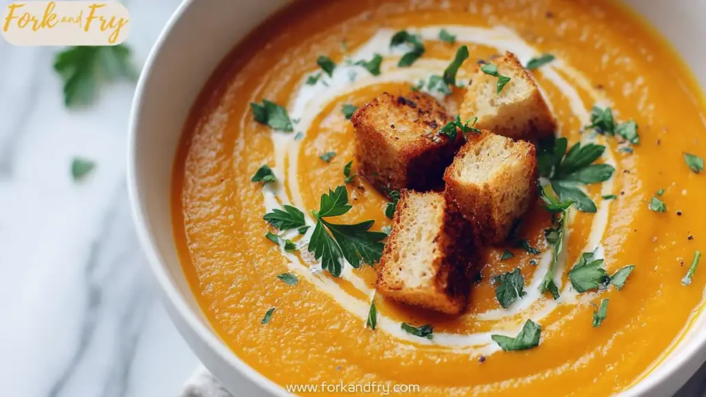 Roasted Butternut Squash, Sweet Potato & Carrot Soup – Velvety Autumn Comfort