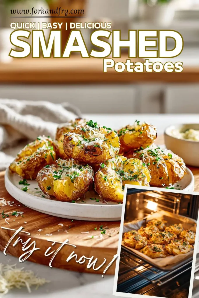 armesan Smashed Potatoes for Dinner Easy Parmesan Smashed Potatoes for Dinner or Snacks