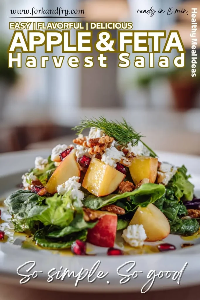 Apple feta salad with grilled chicken on mixed greens Apple feta salad with grilled chicken on mixed greens