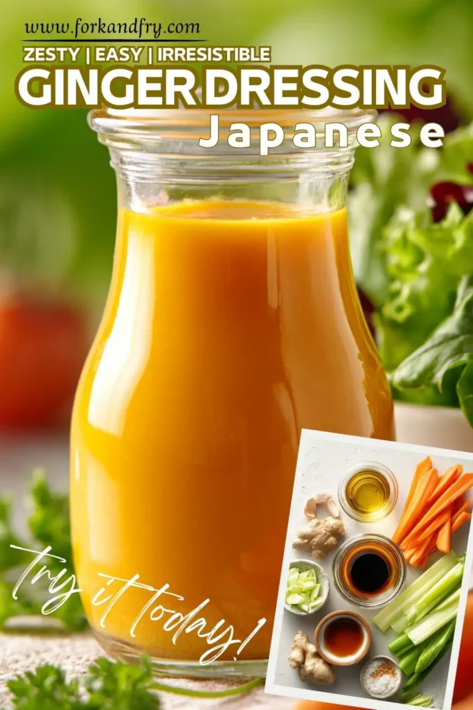 Blender full of orange ginger dressing