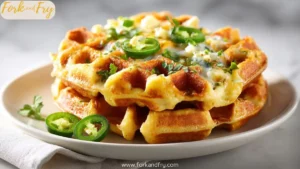 Cheddar Jalapeño Cornbread Waffles