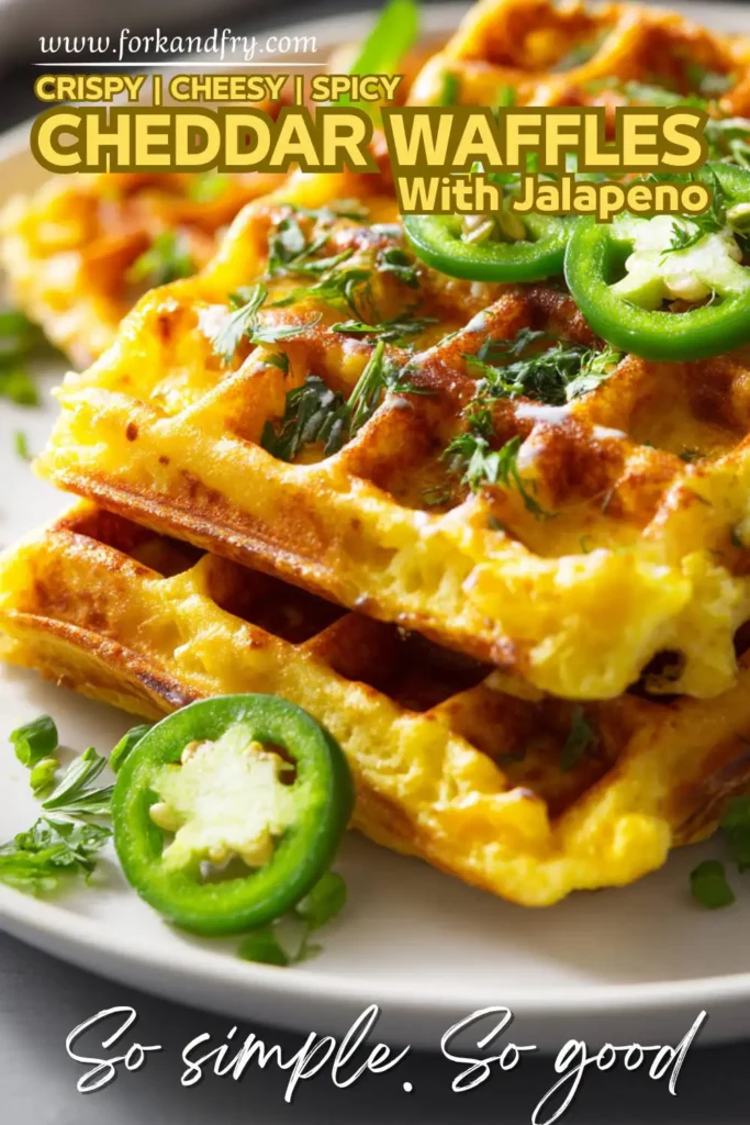 Cornbread Waffles with Cheddar and Jalapeños Spicy Cornbread Waffles Recipe (No Pork!)